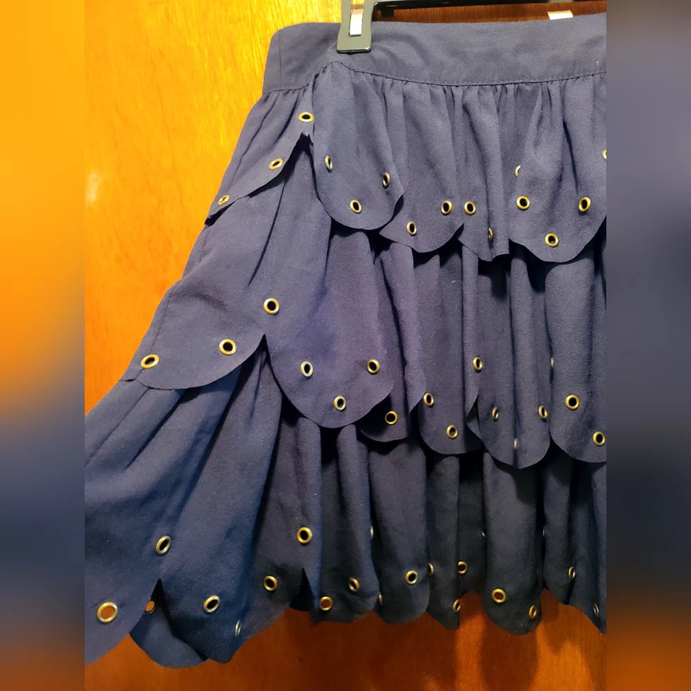 Alice Moon 🌙 ✨️ CUTE black new layered embellished skirt szM - Picture 4 of 6